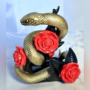 Bath & Body Works SNAKE & ROSE HAND SOAP HOLDER New!
